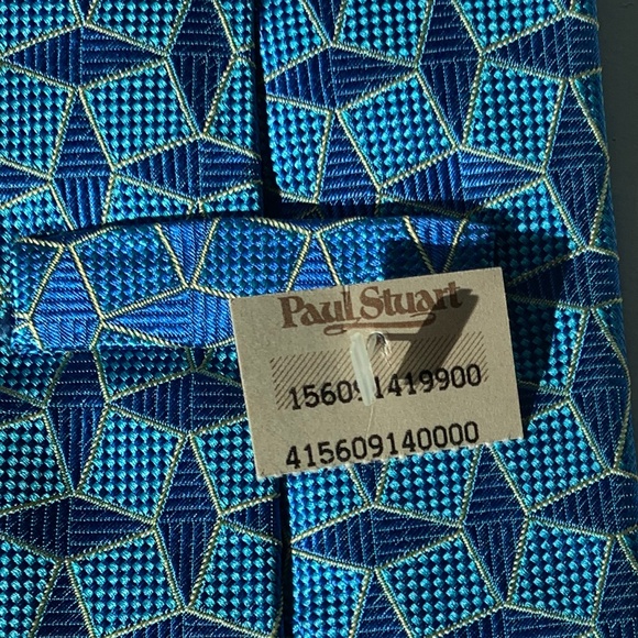 Set of three blue Paul Stuart ties - Picture 5 of 9
